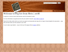 Tablet Screenshot of peglist.metaatem.net